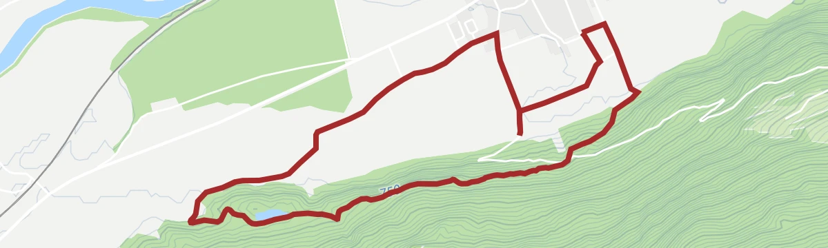 Route map: Wanderung zur Burg St. Petersberg